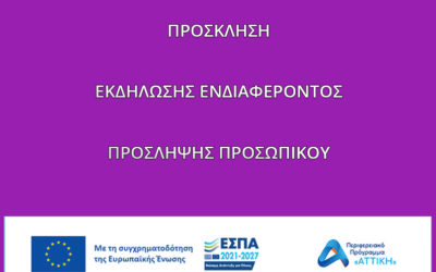 ΠΡΟΣΚΛΗΣΗ ΕΚΔΗΛΩΣΗΣ ΕΝΔΙΑΦΕΡΟΝΤΟΣ ΠΡΟΣΛΗΨΗΣ ΠΡΟΣΩΠΙΚΟΥ – Οικοτροφείο Όστρια